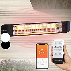 Blumfeldt Smartwave, infračervený ohřívač, karbonová trubice, 2400 W, WiFi, ovládání pomocí aplikace, černý