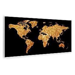 Klarstein Wonderwall Air Art Smart, infračervený ohřívač, 120 x 60 cm, 700 W, zlatá mapa