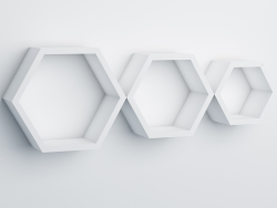 Hexagon, bílé - pouze na osobní odběr