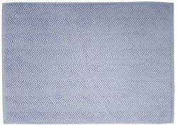 Ocean, BIO bavlna, holubí modrá, vlnkovaný vzor, 50x70 cm