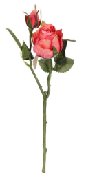 Růže 46 cm, oranžovo-růžová