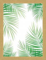 Tropické listy, 18x24 cm
