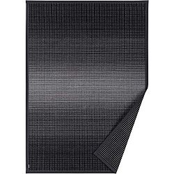 Antracitově šedý vzorovaný oboustranný koberec Narma Moka, 70 x 140 cm