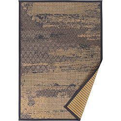 Béžový vzorovaný oboustranný koberec Narma Nehatu, 140 x 200 cm