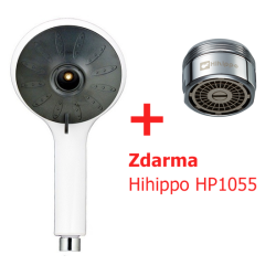 Bílá sprchová hlavice Pulse Eco 6l s perlátorem Hihippo HP1055