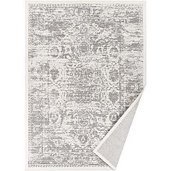 Bílý vzorovaný oboustranný koberec Narma Palmse, 140  x  200 cm