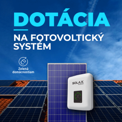 Ecoprodukt Dotace na fotovoltaický On-grid síťový systém Solax a 11 panelů. Výkon 3,135 kWp.
