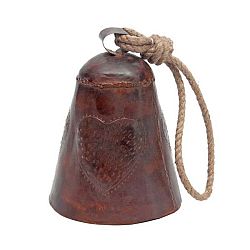 Hnědý zvonek Antic Line Bell Vintage Heart