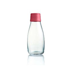 Malinově růžová skleněná lahev ReTap s doživotní zárukou, 300 ml