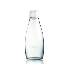 Mléčně bílá skleněná lahev ReTap s doživotní zárukou, 800 ml