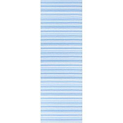 Modro-bílý běhoun vhodný do exteriéru Narma Hullo, 70 x 150 cm