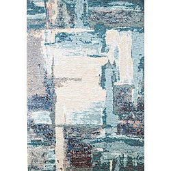Modrý koberec Eco Rugs Leonore, 135 x 200 cm