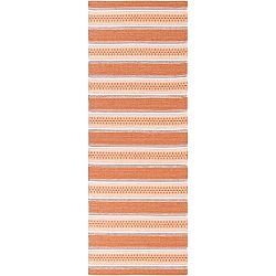 Oranžový běhoun vhodný do exteriéru Narma Runo, 70 x 200 cm