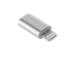  Redukcia micro USB - Apple Lightning strieborná