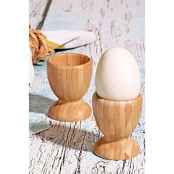 Sada 2 stojanů na vajíčka z bambusového dřeva Kutahya, ⌀ 6 cm