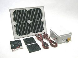 SOLAR Solární větrací systém STANDARD SO15 65m3 / h 10W s termostatem a baterií