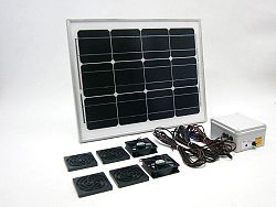 SOLAR Solární větrací systém STANDARD SO17 170m3/h 30W s termostatem a baterií