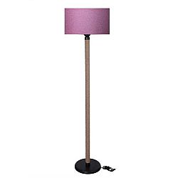 Volně stojící lampa s růžovým stínítkem lampa Kate Louise Rope