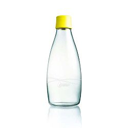 Žlutá skleněná lahev ReTap s doživotní zárukou, 800 ml