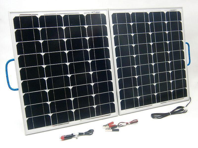 SOLAR Solární nabíječka autobaterií SO110 100W/12V skladací